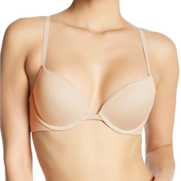Calvin Klein Push-Up Underwire Plunge Bra Size 34C - Picture 1 of 6